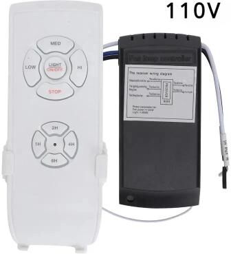 Uplifted Finds Universal Ceiling Fan Lamp Remote Control Kit With Timing And Wind Speed Adjustment 110 V