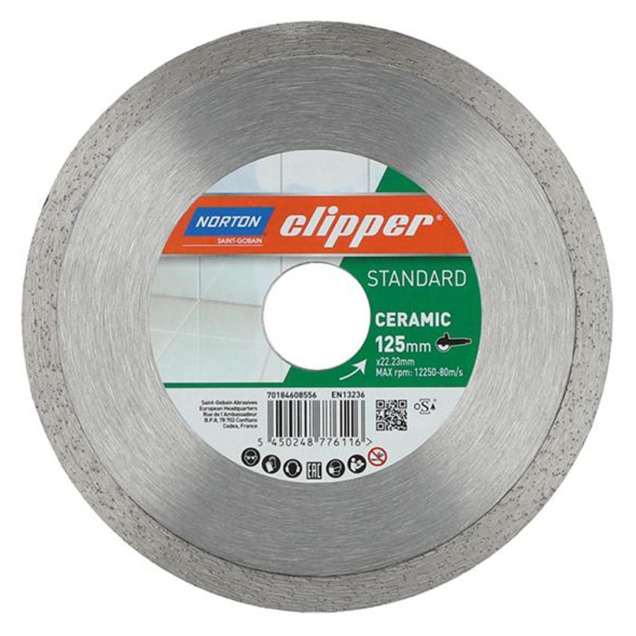 Norton Clipper Diamantscheibe Standard Ceramic Ø125x25,4 mm (5450248776116)
