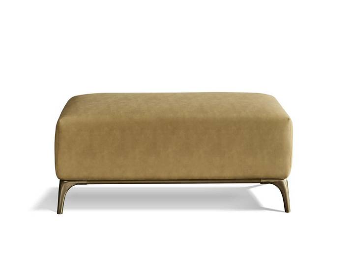 Xlmoebel Hocker Design Polster Fuß Ottomane Sitz Textil Chaise Lounge (Ottomane, 1 St., 1x Ottomane), Made in Europa