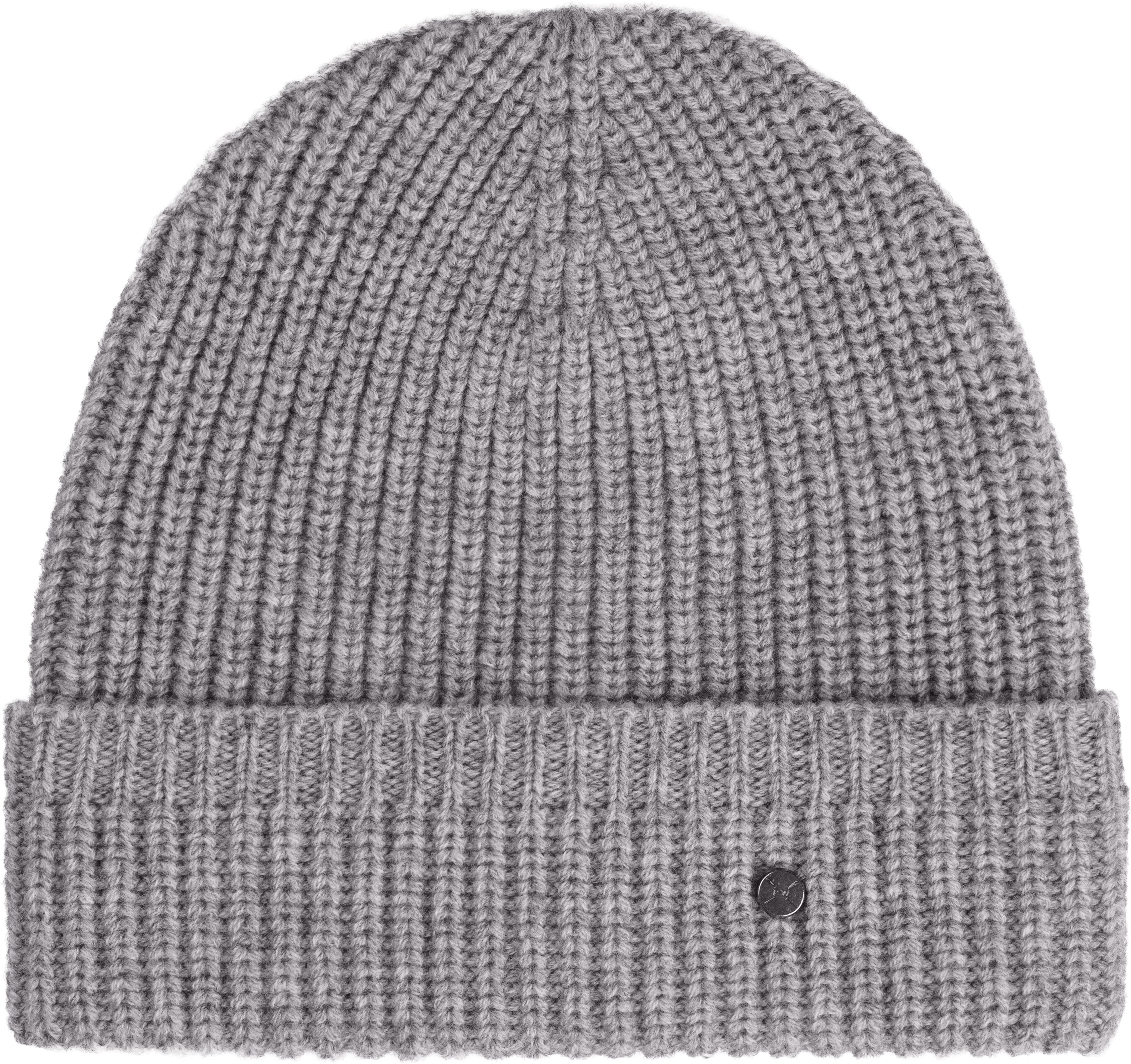 Strickmütze PEARLWOOD "LIV", Damen, grau (graphite), Wolle, Mützen Strickmütze, schlichtes Design - lässt sich vielseitig kombinieren graphite Einheitsgröße