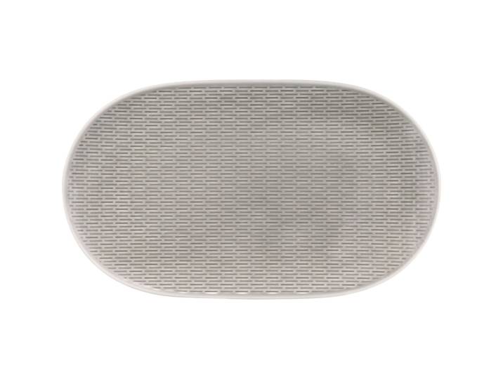 BAUSCHER Servierplatte Scope grau Porzellan Oval B 23.1 cm