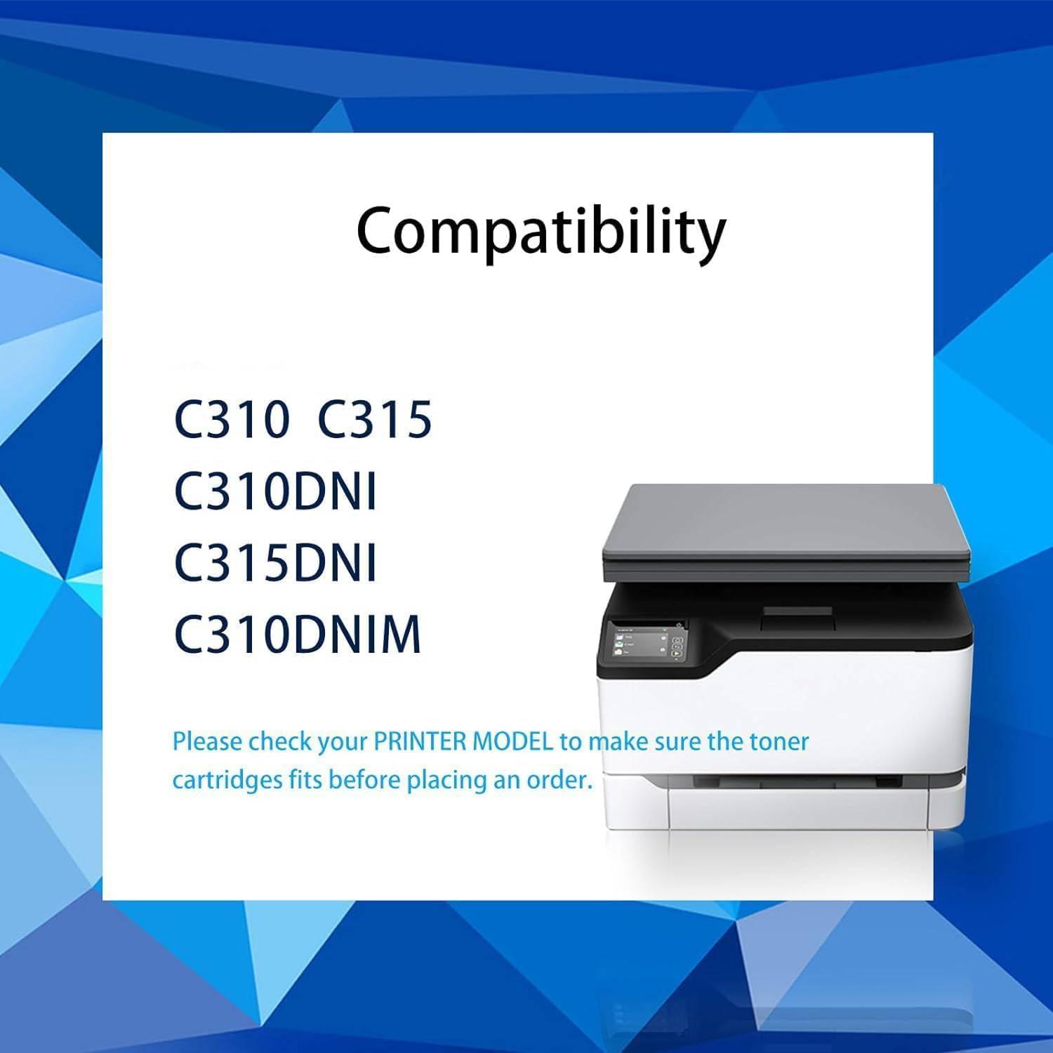 Tonerpatrone für Xerox C310/C315, Schwarz, 1 Stück