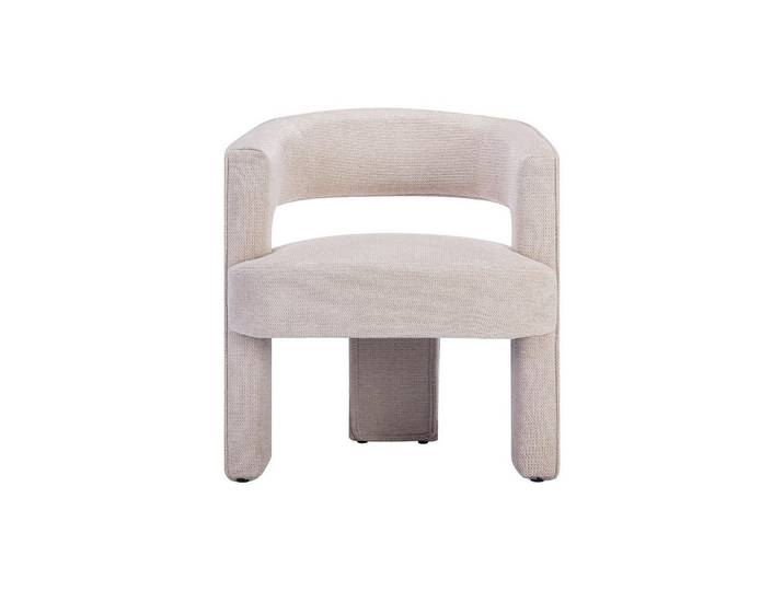Vente-Unique Sessel mit gerader Rückenlehne - 1 Person - Stoff - Beige -, 66x75x63 cm, Wohnzimmer, Sessel, Polstersessel