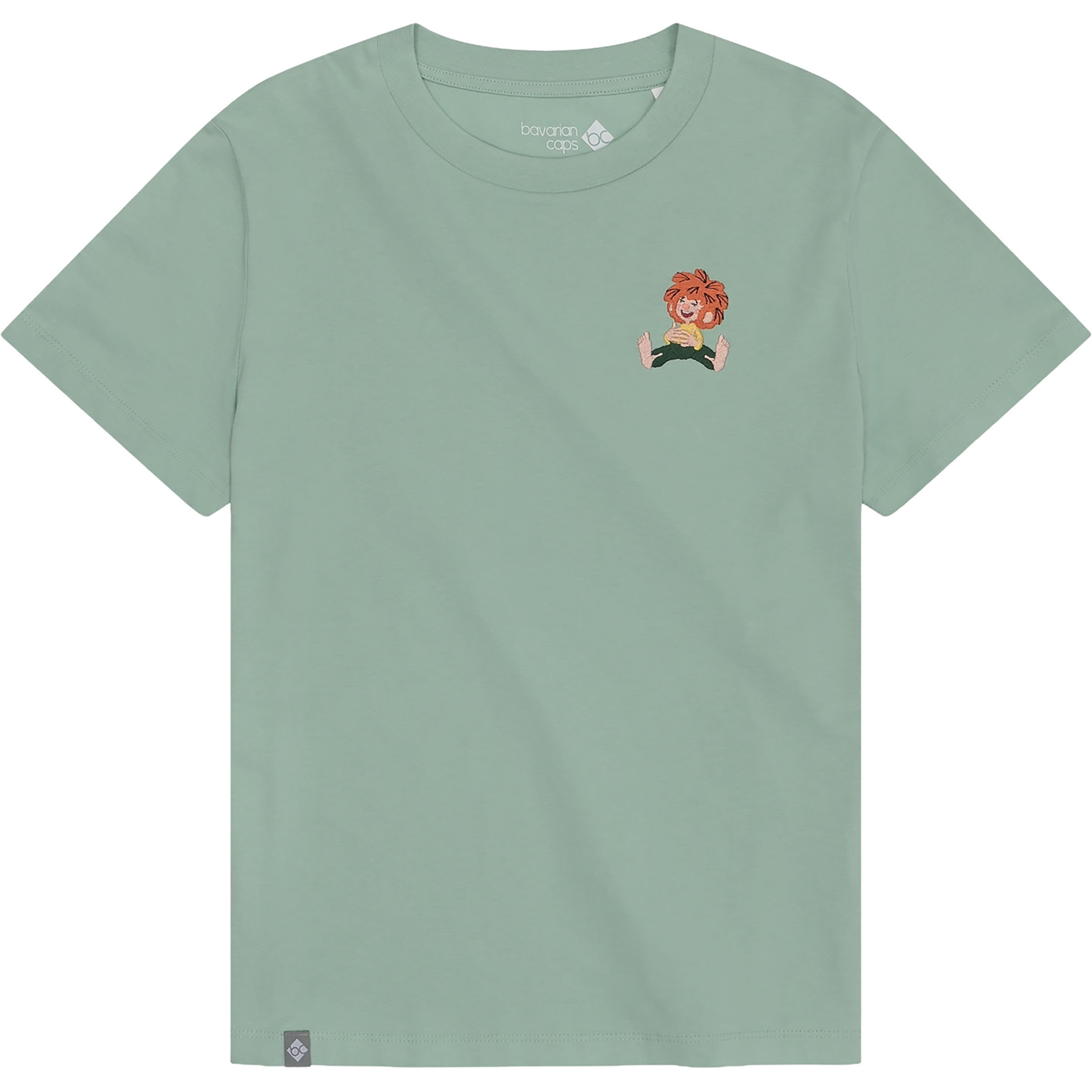 Bavarian Caps Pumuckl Lacht Damen T-Shirts gruen Größe XL Lifestyle Hautfreundlich