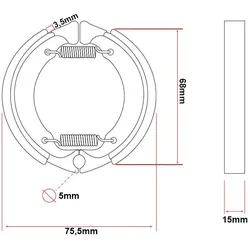 Harzbremsbelag für Trommel [Minimotors]
