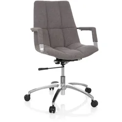 hjh OFFICE Home Office Bürostuhl SARANTO Stoff mit Armlehnen