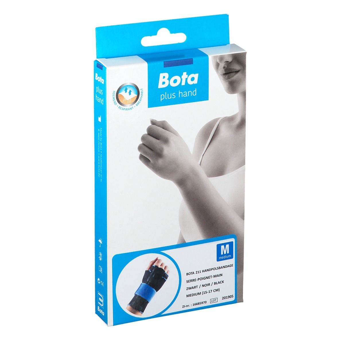 Bota Handpolsband 211 Zwart Medium 1 St Bandage(s)