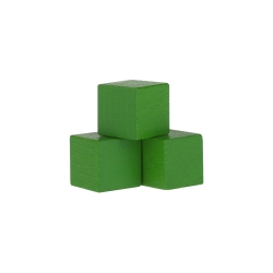 Halmakegel.com Würfel - Quader - kantig - 16mm - grün 255494