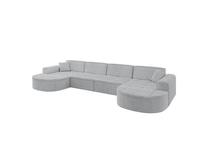 WOHNLANDSCHAFT TARO-U2 - 388x171x79,5 cm Grau