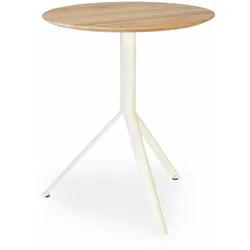 Trio Outdoor Bistrotisch rund Creme Teak ∅65 cm