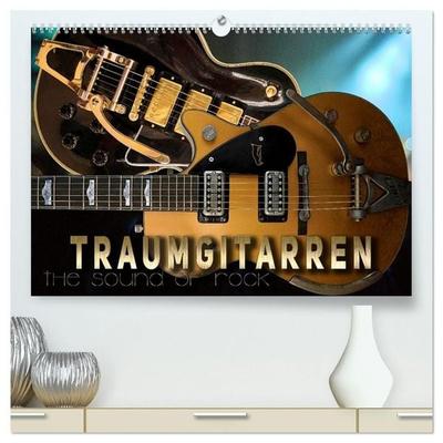 Traumgitarren - the Sound of Rock (hochwertiger Premium Wandkalender 2027 DIN A2 quer), Kunstdruck in Hochglanz