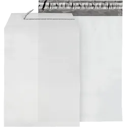 100 Klappenbeutel, wiederverschließbar, PE-Folie, transparent 50 μm | 440 x 620 mm - A2