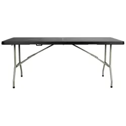 Bolero Rechteckiger Klapptisch Schwarz 183Cm