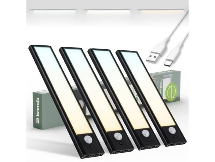 Brendz LED Kastverlichting met Bewegingssensor, USB-C Oplaadbare Led-Strip