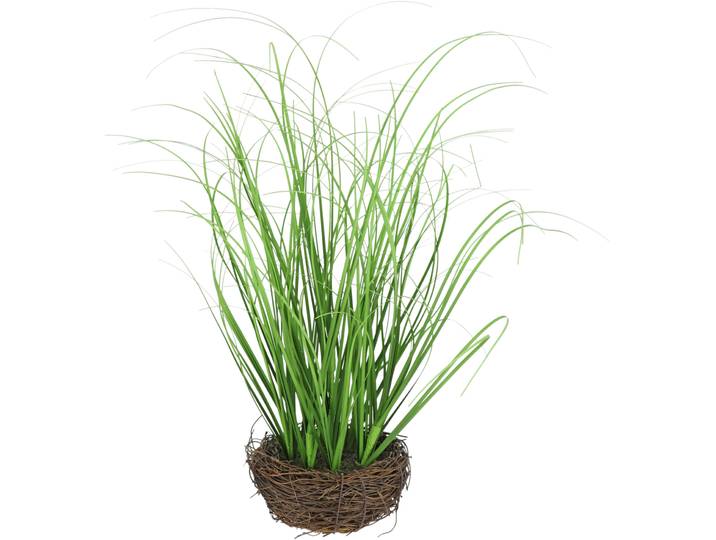 Kunstpflanze I.GE.A. Gras im Reisig , grün, B:16cm H:40cm L:16cm, Kunststoff, Kunstpflanzen, Kunstpflanze, Künstlicher Grasbusch