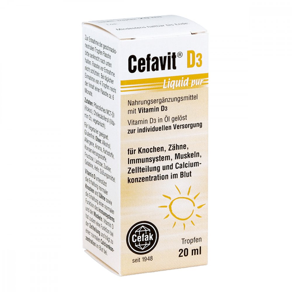 Cefak KG Cefavit D3 Liquid pur Tropfen zum Einnehmen 14218116