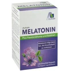 MELATONIN+PASSIONSBLUME+Baldrian Kapseln 120 St