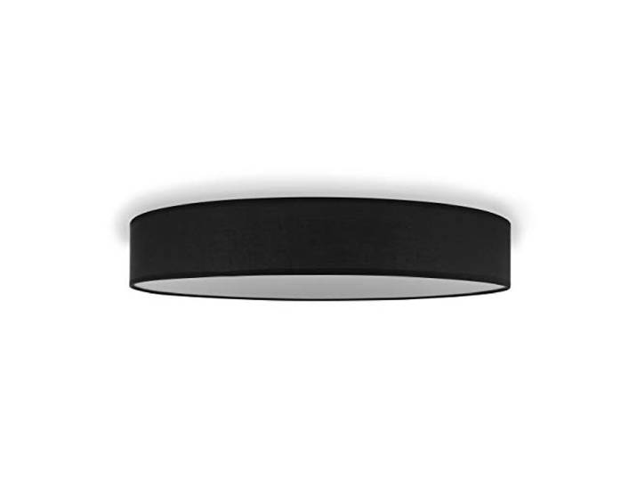 Smartwares Deckenleuchte – Textilschirm – 60 cm Ø – 4x E27 – Max. 18 W – Für LED geeignet – Schwarz – IDE-60047