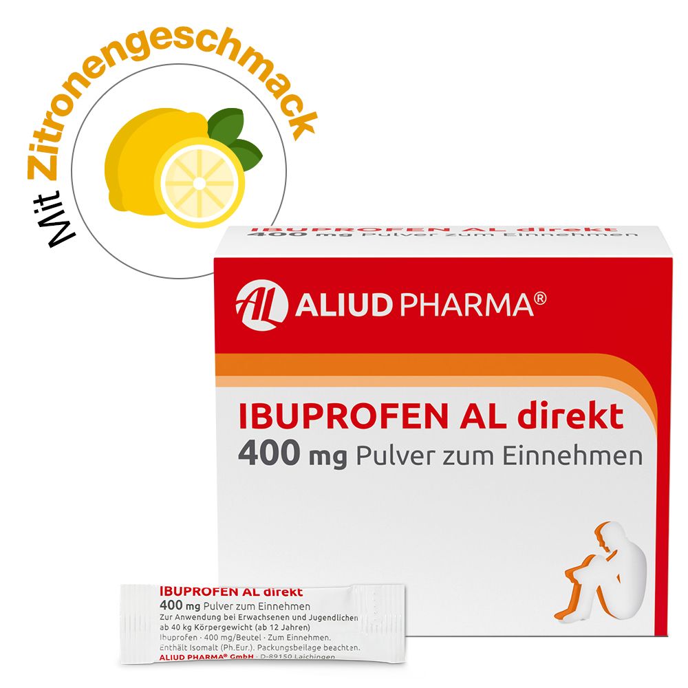 Ibuprofen AL direkt 400 mg Pulver zum Einnehmen 20 St