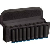 PRO Impact Steckschlüsseleinsatz-Set 1/4", 9-teilig schwarz, tief