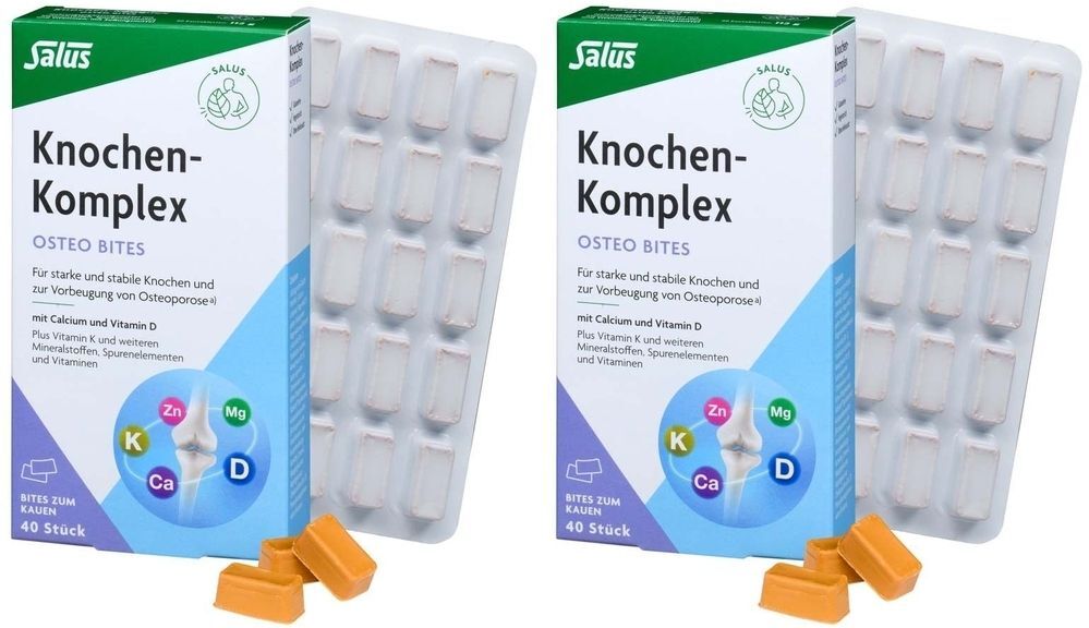 Knochen-Komplex Osteo Bites Kautabletten Salus 2x 2x40 St