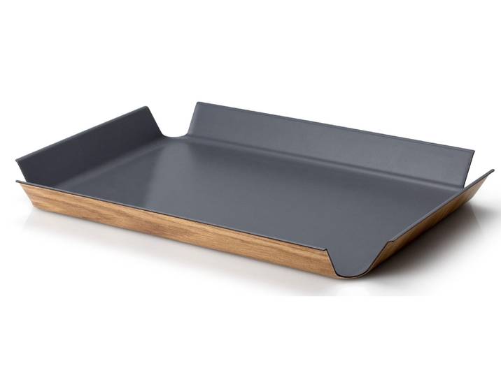Servierplatte CONTINENTA, grau, B:45cm T:34cm, Kunststoff, Servierplatten, Servierplatte