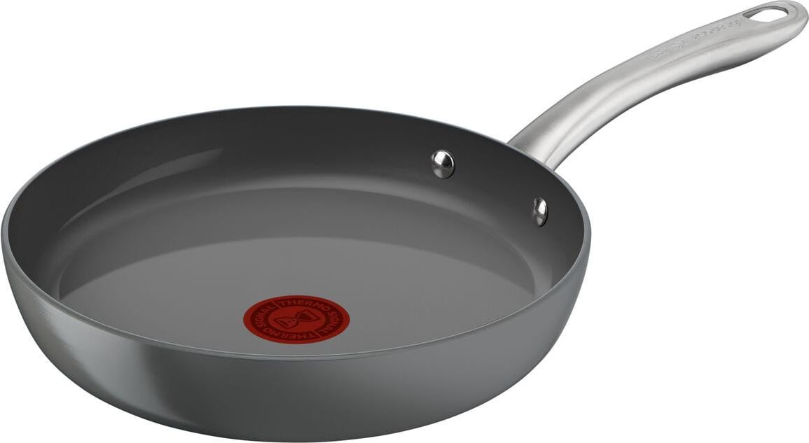 Tefal Renew+ C4240753 Koekenpan, Rood/Grijs, Keramisch/Aluminium, 3,1 liter