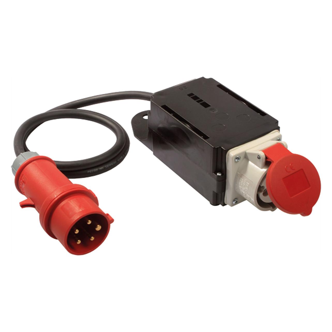 Bachmann inrush current limiter 16A 3Ph H07RN-F 5G1.5 with CEE-plug 400V (1x, CEE 16/5) (349.018)