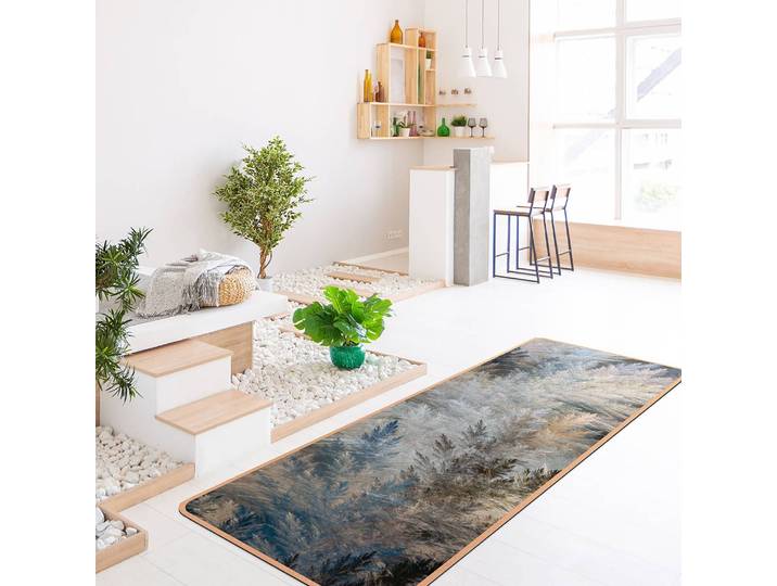 Läufer/Yogamatte Pampasgras 183 x 61cm Blau