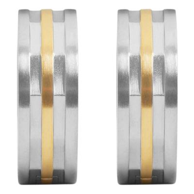Klappcreolen ADELIA´S "Ohrringe – Klappcreole aus Edelstahl", Damen, Gr. Damen, Edelstahl, gold (silber), Ohrringe Klappcreolen, Geschenkidee: zeitlos und vielseitig