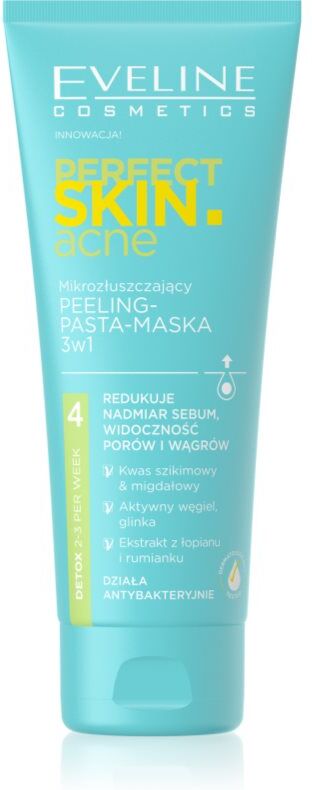 Eveline Cosmetics Perfect Skin .acne exfoliating mask 3-in-1 75 ml