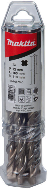 Makita SDS-V-PLUS set de perçage 6x160 5 pièces B-46523-5 (B-46523-5)