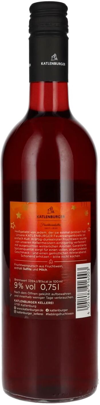 Katlenburger KLASSIKER Feuerzangen Bowle 9% Vol. 0,75l