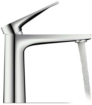 Duravit Tulum Waschtischarmatur FreshStart TU1021002010 Ausladung 135mm, ohne Zugstangen-Ablaufgarnitur, chrom