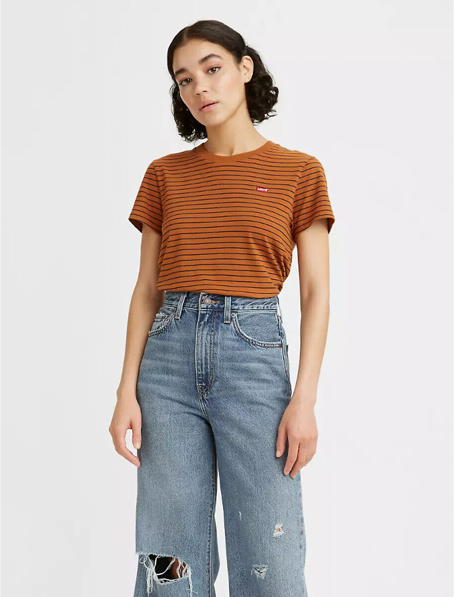 LEVI'S T-shirt à rayures, logo poitrine