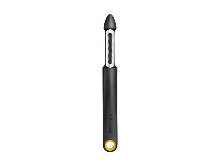 Fiskars Functional Form dunschiller Zwart, fruittenschiller, bewegend lemmet