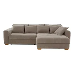 Ecksofa Kampen Stoff Grau Taupe