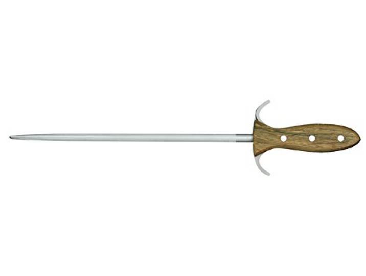 GÜDE Solingen - Wetzstahl geschmiedet, 32 cm, Fasseichenholz, ALPHA FASSEICHE, Doppelkropf, Handmade Germany