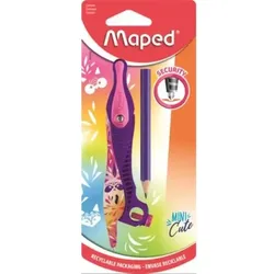 Maped: Mini Cute Zirkel, mit Bleistift und Adapter - lila