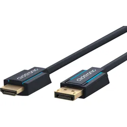 CLICK 44924 - DisplayPort 1.2 auf HDMI A Stecker, 4K 60 Hz, 2 m