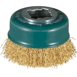 Makita Topfbürste, 75 mm - gewellt - Messing - X-LOCK - D-73433
