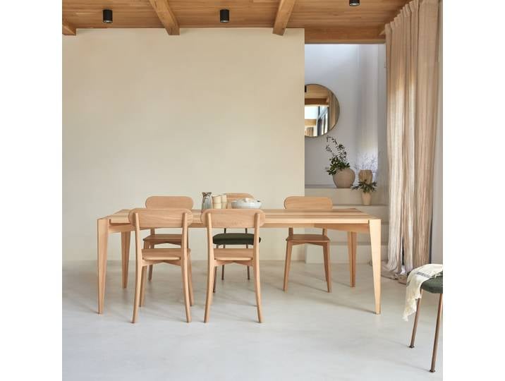 Tisch Paulin aus massiver Olivenesche 6-8 Pers. - Natur