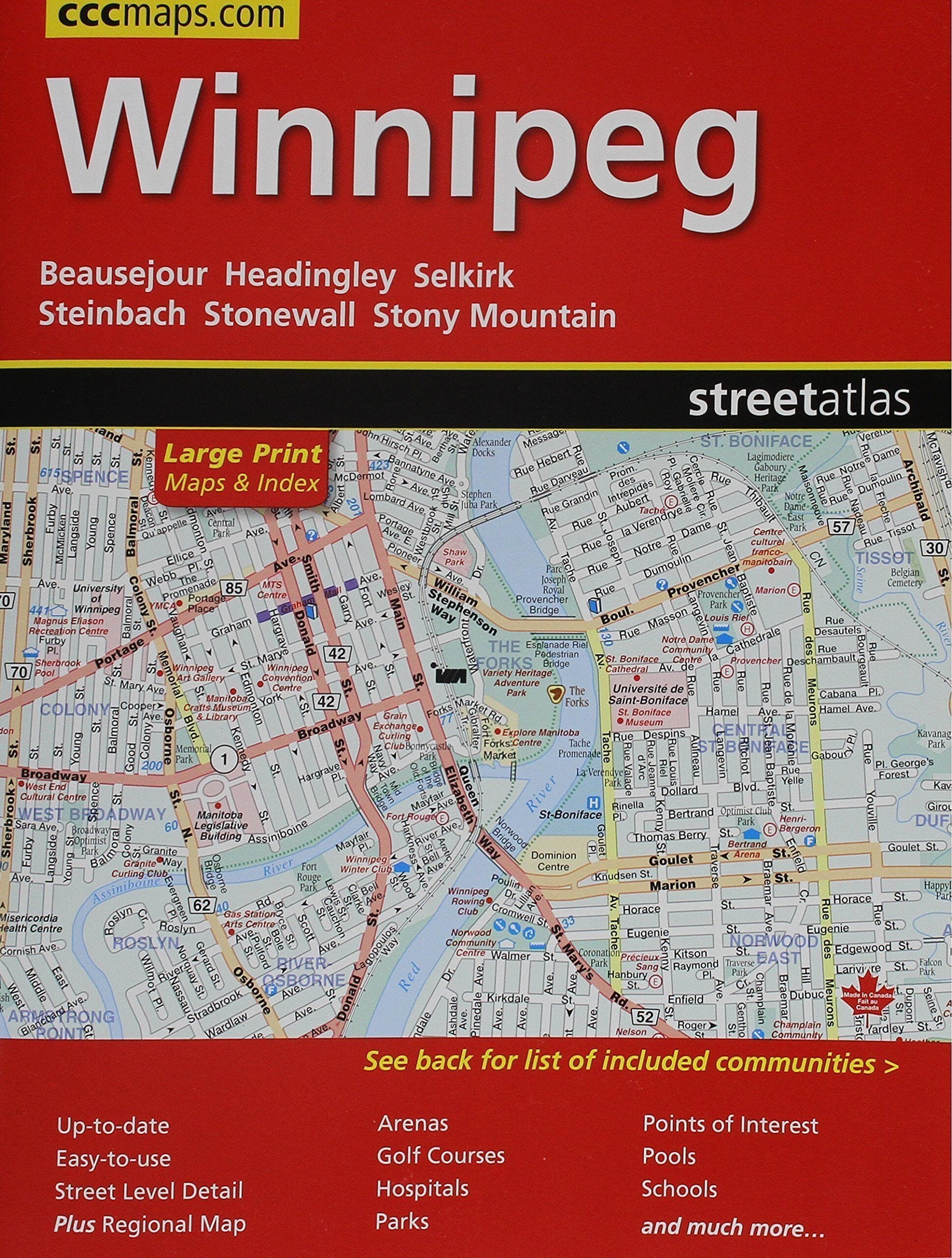 Atlas des rues - Winnipeg (Manitoba)   Canadian Cartographics Corporation