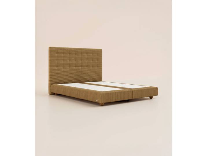 Lit boxspring Grand Ours 180x200 cm - Marron Havane - Tediber