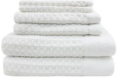 Farberware FBT-007-W-5 Bright White Microfiber Bath Towel - 6PC
