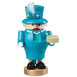 GLÄSSER SEIFFEN Nussknacker Queen mit Torte Edition 30 Jahre QVC Höhe 20cm