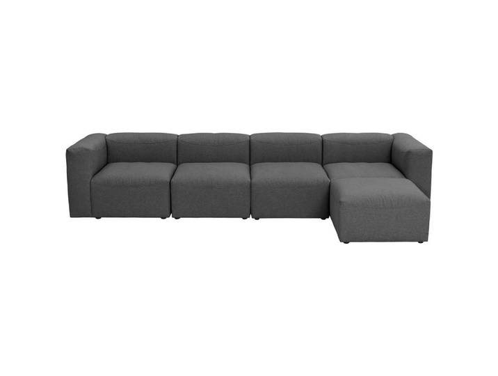 Ecksofa Lena Anthrazit Flachgewebe