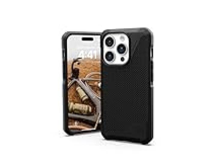 URBAN ARMOR GEAR UAG Coque Compatible avec iPhone 15 Pro 6,1 , Metropolis LT Kevlar Noir, Aimant intégré Compatible avec Chargeur MagSafe, Coque de Protection Robuste de qualité Militaire résistante
