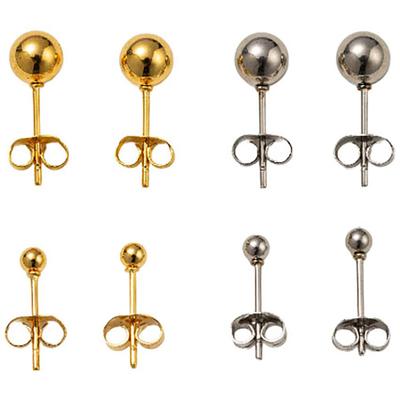Ohrstecker-Set FIRETTI "Multipack Schmuck Geschenk Edelstahl Ohrschmuck Ohrringe", gold (silberfarben, gelbgoldfarben), Ohrringe, Damen, Edelstahl, Made in Germany