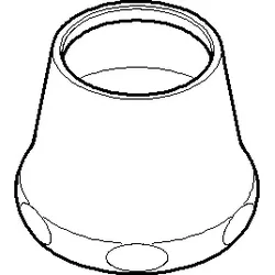 Dornbracht Hülse platin matt 092102055-06 30 mm Platin gebürstet